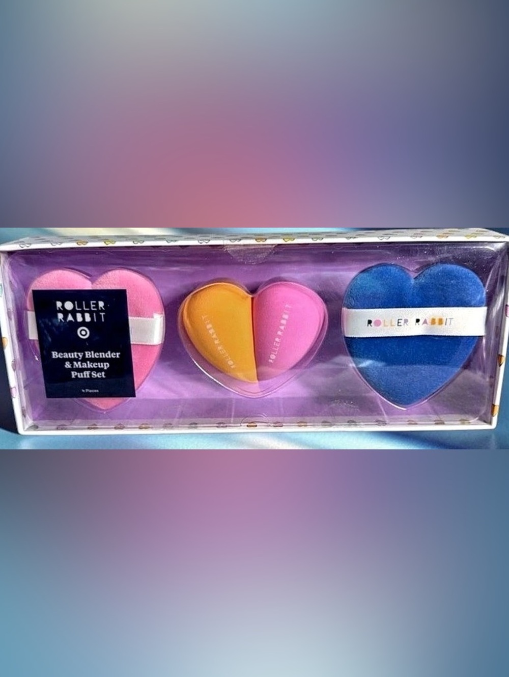 NWT Roller Rabbit x Target Beauty Blender & Makeup Puff Set Makeup Puff Set Pink